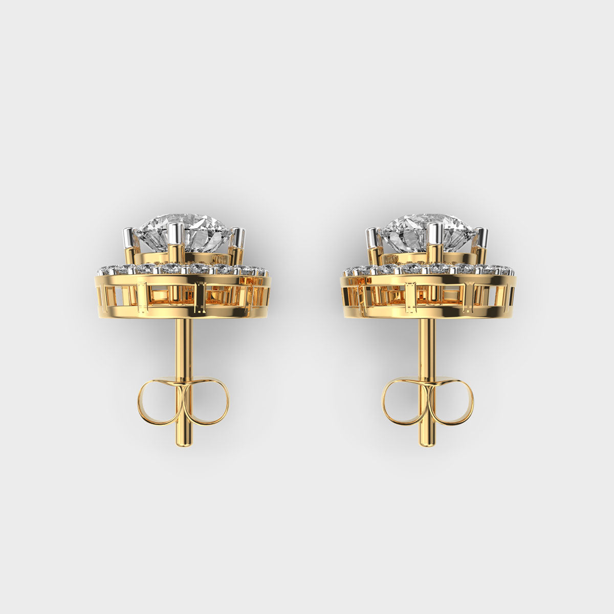 Fancy Circles Detachable Diamond Stud| IGI | LAB GROWN DIAMONDS